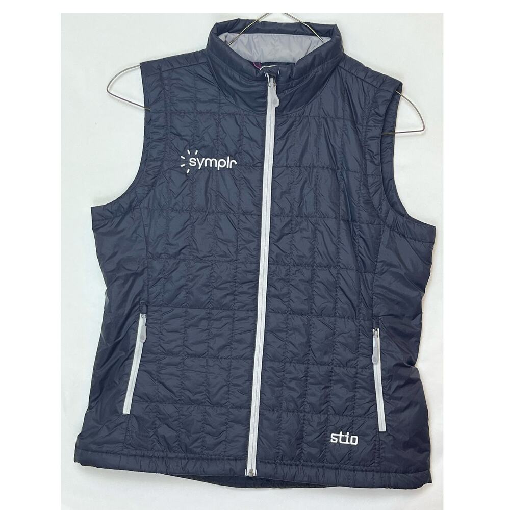 NWT Stio Women’s Large Blue PrimaLoft Water-Resistant Lightweight Zip-Up Vest